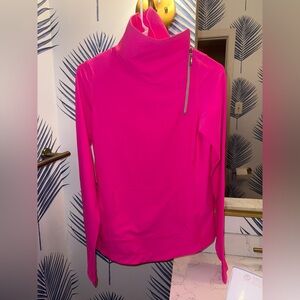 Jofit Hot Pink Funnel Neck Sweatshirt